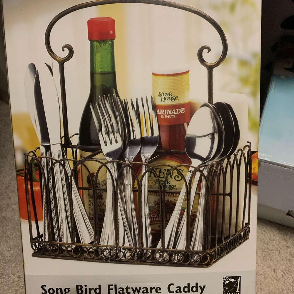 New songbird flatware caddy
